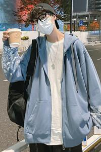 得物二开GSY9915-特P55卫衣男连帽宽松休闲服开衫外套图片