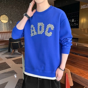 71563-P45长袖t恤男士秋季新款美式复古潮牌休闲宽松打底衫图片