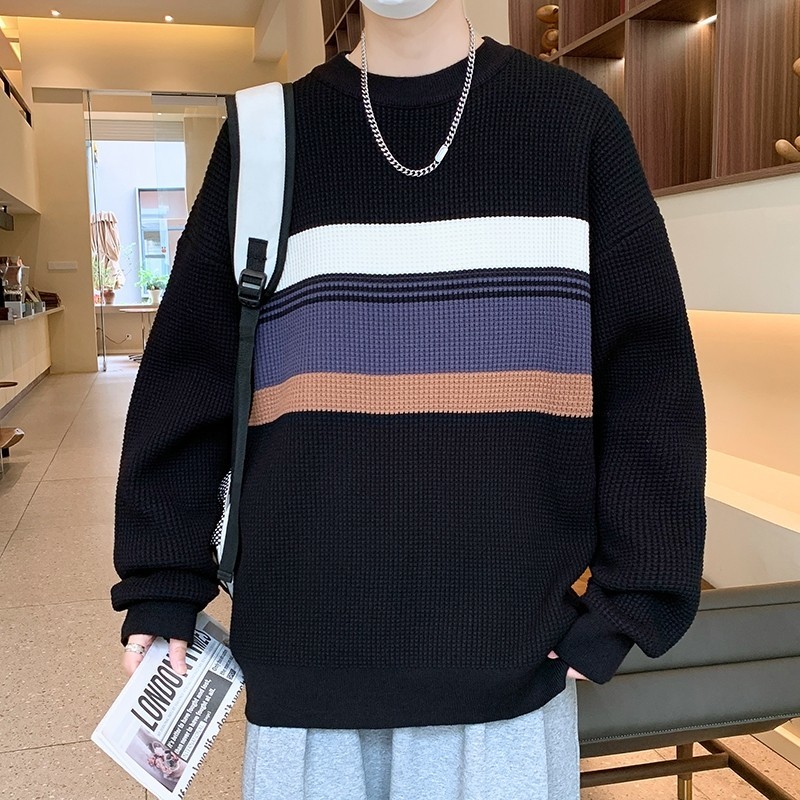 84723-P55秋冬休闲圆领毛衣男针织打底衫,男装针织衫/毛衣,电商D310B