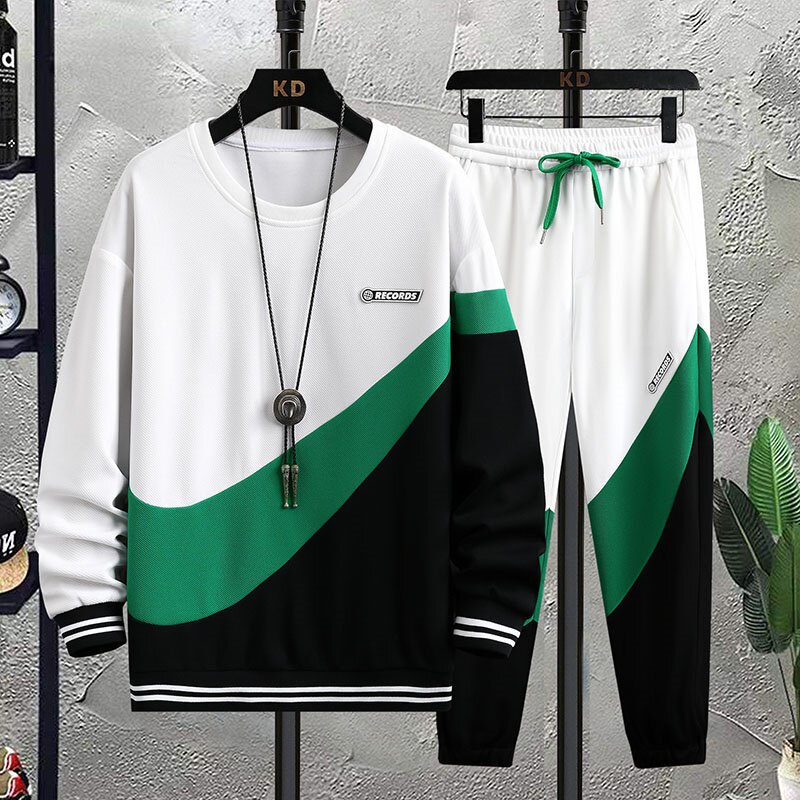 7805-P75运动套装男士春秋冬季2023新款潮流卫衣服休闲两件套图片