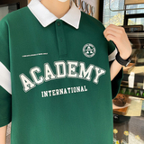 84068-P40polo衫短袖男夏季潮牌潮流半袖翻领t恤男宽松青少年，男装T恤，电商D310B