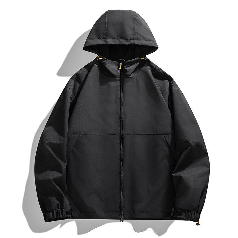 JK583-特P60连帽冲锋衣外套男猎装夹克春秋款美式复古工装机车服,男装夹克,电商D310B