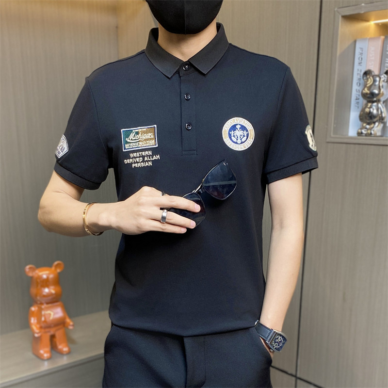 PL050-特P40polo衫男夏季潮牌新款学生个性飞行短袖t恤男休闲上衣,男装Polo衫,电商D310B