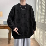83963-P60秋冬新款休闲毛衣男长袖针织衫港风宽松毛衣打底衫，男装针织衫/毛衣，电商D310B