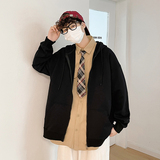 现货光板二开GSY9916-特P33开衫卫衣男士春秋款宽松休闲连帽男生，男装卫衣，电商D310B