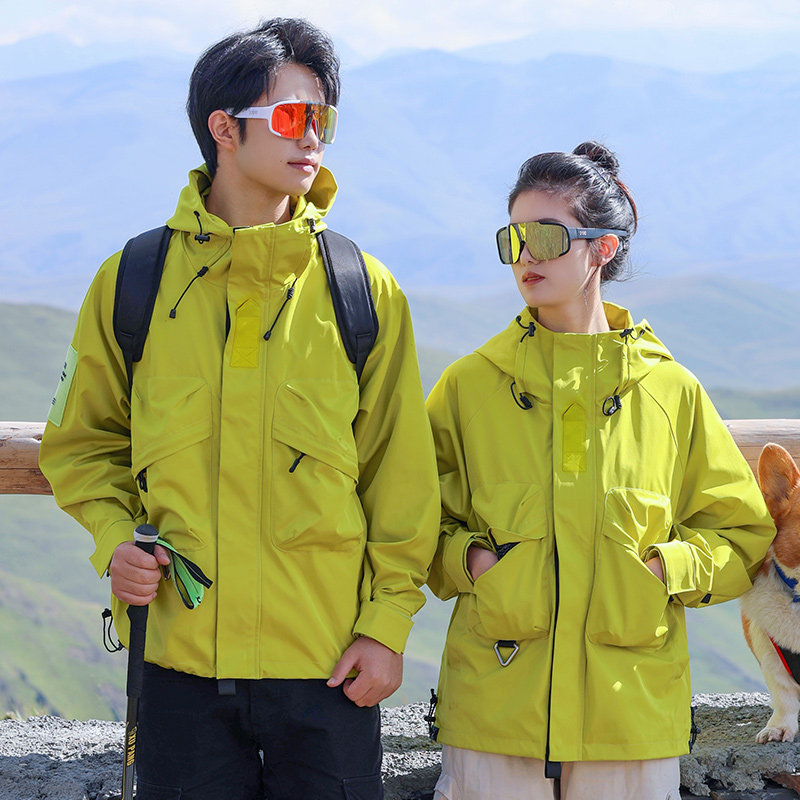 JK582-特P75冲锋衣男秋冬防风防水登山服棉外衣女款情侣夹克外套,男装夹克,电商D310B
