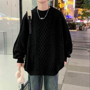 78267-特P50 秋冬新款休闲毛衣男长袖针织衫 港风宽松毛衣打底衫图片