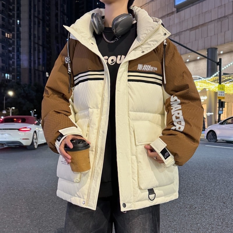 79011-特P258羽绒服男冬季连帽新款时尚潮流休闲宽松保暖外套,男装羽绒服,电商D310B
