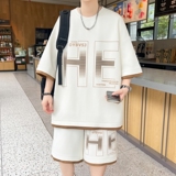 84352-特P50短袖短裤运动休闲套装男夏季高级感帅气，男装休闲套装，电商D310B