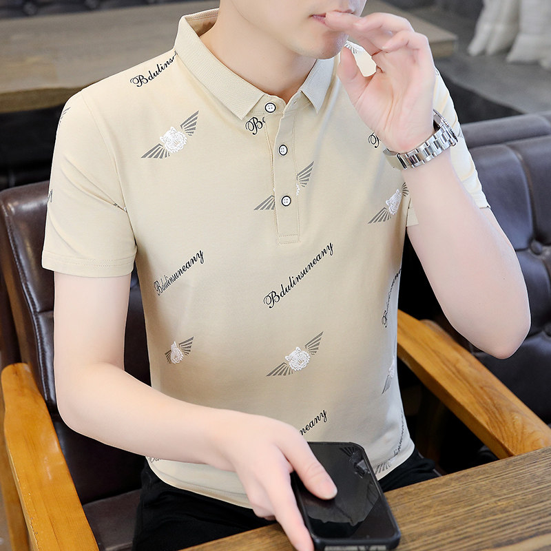 83019-P35新款短袖T恤男夏季翻领薄款商务休闲衫男，男装Polo衫，电商D310B