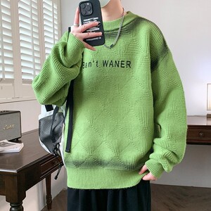 84507-P60秋冬休闲圆领毛衣男针织打底衫图片