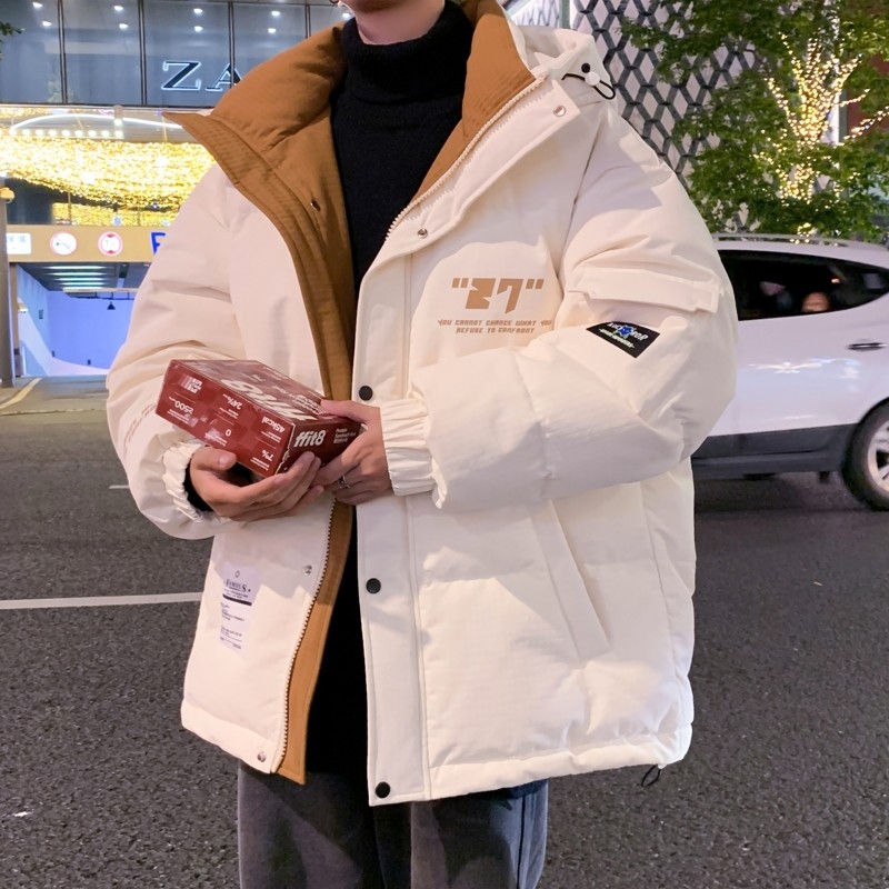 79002-P235潮羽绒服男冬季加厚2024新款连帽外套情侣装青少年图片