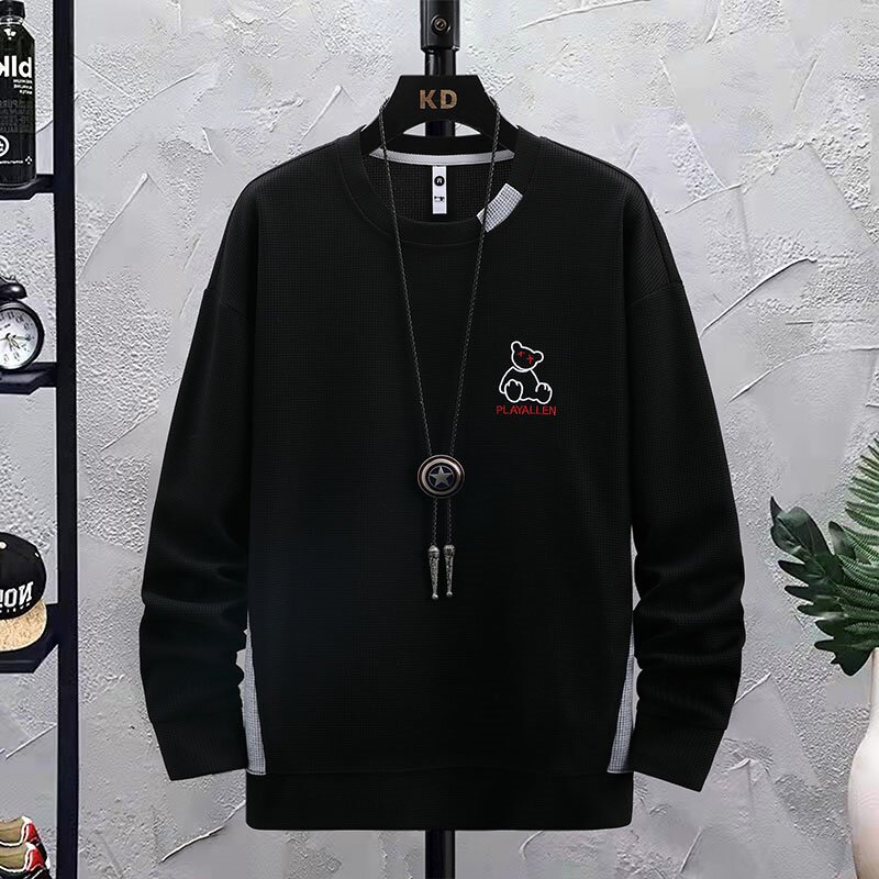 73802-P40长袖t恤男士秋季衣服学生潮流上衣男生秋衣男内搭卫衣图片
