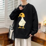 83931-P50秋冬新款休闲毛衣男长袖针织衫港风宽松毛衣打底衫，男装针织衫/毛衣，电商D310B