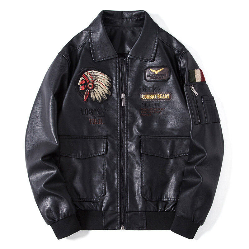 1051新款男士皮衣夹克帅气青年皮衣翻领外套，男装皮衣，电商D310（原电商305）