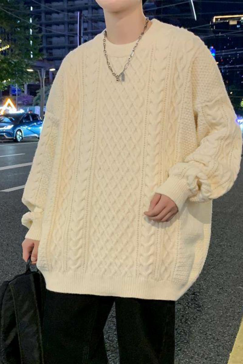 78267-特P50秋冬新款休闲毛衣男长袖针织衫港风宽松毛衣打底衫,男装针织衫/毛衣,电商D310B