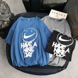 8902-特P18短袖t恤男士夏季装重磅宽松青少年圆领衣服潮牌潮流，男装T恤，电商D310B