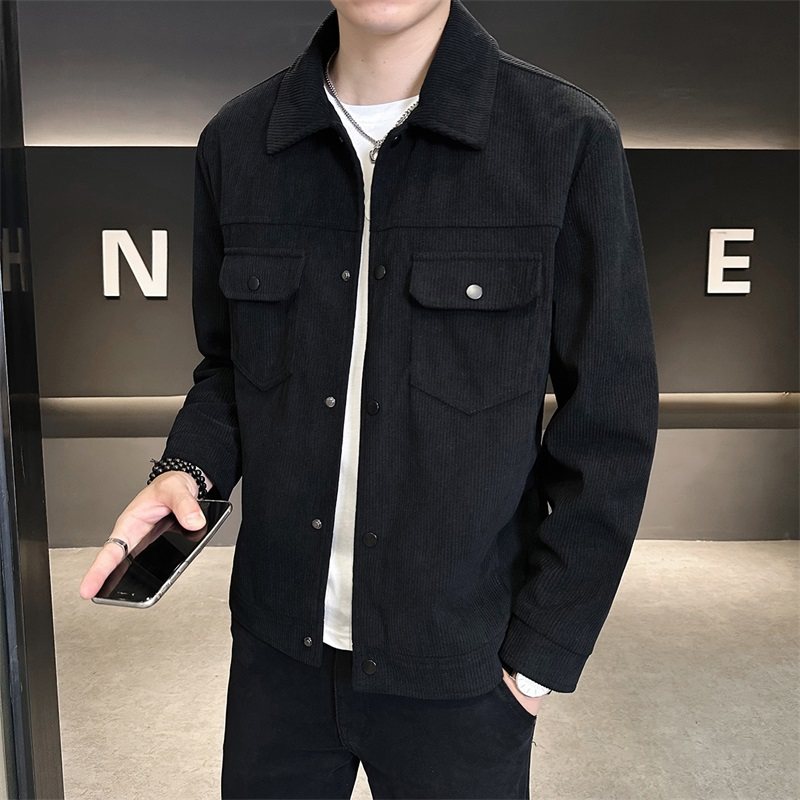 JK877-P70男士商务休闲夹克衫青年纯色翻领衣外套,男装夹克,电商D310B