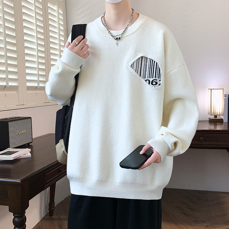 84663-P60秋冬新款休闲毛衣男长袖针织衫,男装针织衫/毛衣,电商D310B