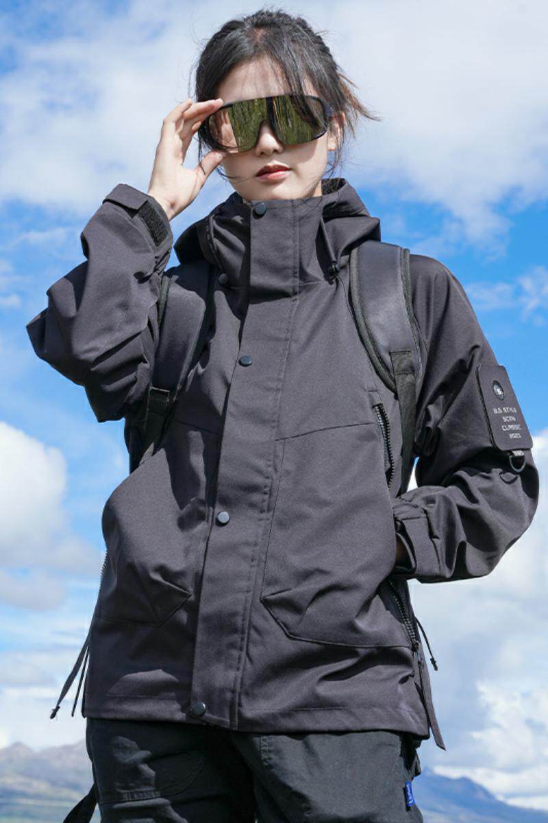 JK581-特P80冲锋衣外套连帽男款户外登山防风防水女夹克,男装夹克,电商D310B
