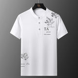 75809-P35新款潮流半袖潮牌男装衫体恤短袖t恤夏季印花，男装Polo衫，电商D310B