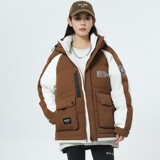 79012-特P258加厚羽绒服情侣装简约风御寒学生男女款宽松外套，男装羽绒服，电商D310B