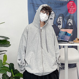 得物二开GSY9915-特P55卫衣男连帽宽松休闲服开衫外套，男装卫衣，电商D310B
