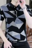 83015-P35年新款翻领T恤男休闲短袖欧洲站潮牌，男装T恤，电商D310（原电商305）