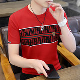 7312-P55针织衫短袖男士毛衣秋冬潮流修身圆领半袖打底衫休闲，男装针织衫/毛衣，电商D310B
