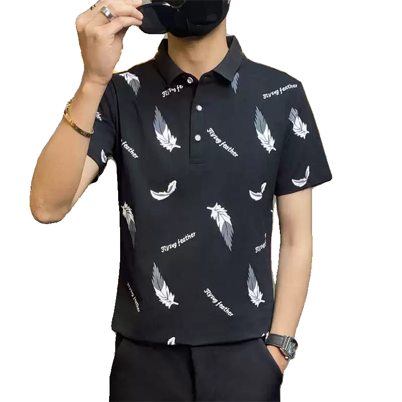 PL001-P35短袖t恤男夏季纯棉冰感带领半袖体恤夏天有领polo衫,男装Polo衫,电商D310B
