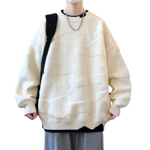 84670-特P58 秋冬新款休闲毛衣男长袖针织衫港风宽松打底衫图片
