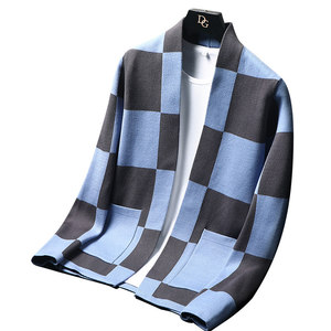 78819-特P70开衫毛衣男士春秋季新款潮流毛线衣休闲针织衫外套图片