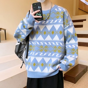 84720-P60 秋冬休闲圆领毛衣男针织打底衫图片