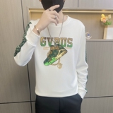 W3405-特P50社会小伙卫衣男士亮片烫钻打底衫青年欧版体恤，男装卫衣，电商D310B