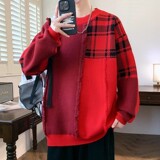 84501-P65秋冬休闲圆领毛衣男针织打底衫，男装针织衫/毛衣，电商D310B