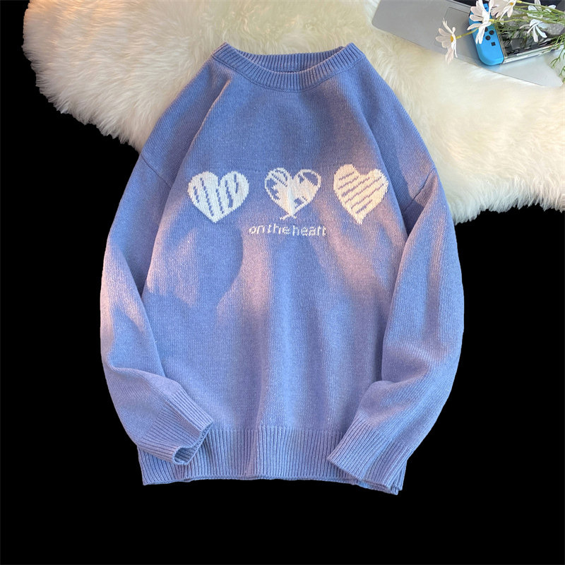 M802毛衣韩版秋冬宽松套头bf男女圆领情侣打底针织衫，男装针织衫/毛衣，电商D310（原电商305）