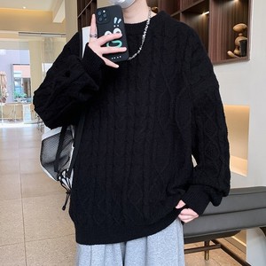 84527-P50 秋冬休闲圆领毛衣男针织打底衫图片
