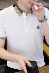 84049-P40 春秋新款短袖T恤男休闲打底衫图片