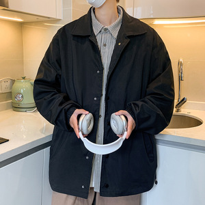 光板二开JK601特P55衬衫领外套男士2024春秋款痞帅夹克大码图片