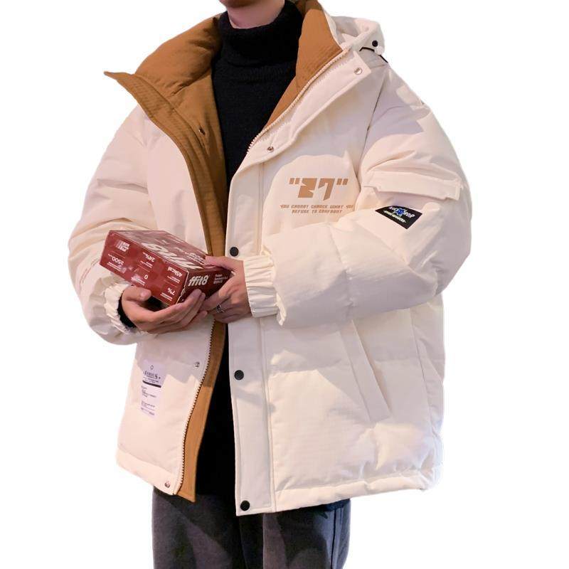 79002-P235潮羽绒服男冬季加厚2024新款连帽外套情侣装青少年,男装羽绒服,电商D310B