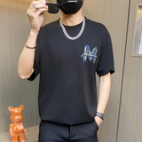 TX161-P40圆领短袖t恤男印花刺绣潮流休闲男士百搭半袖体恤衫，男装T恤，电商D310B