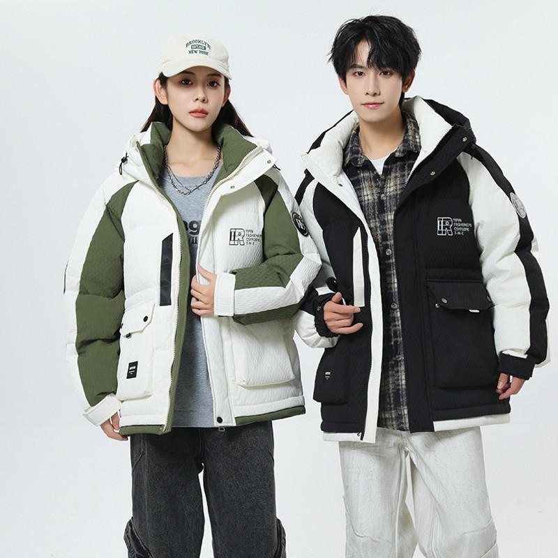 79012-特P258 情侣短款羽绒服男女同款2024年冬季加厚保暖青年图片