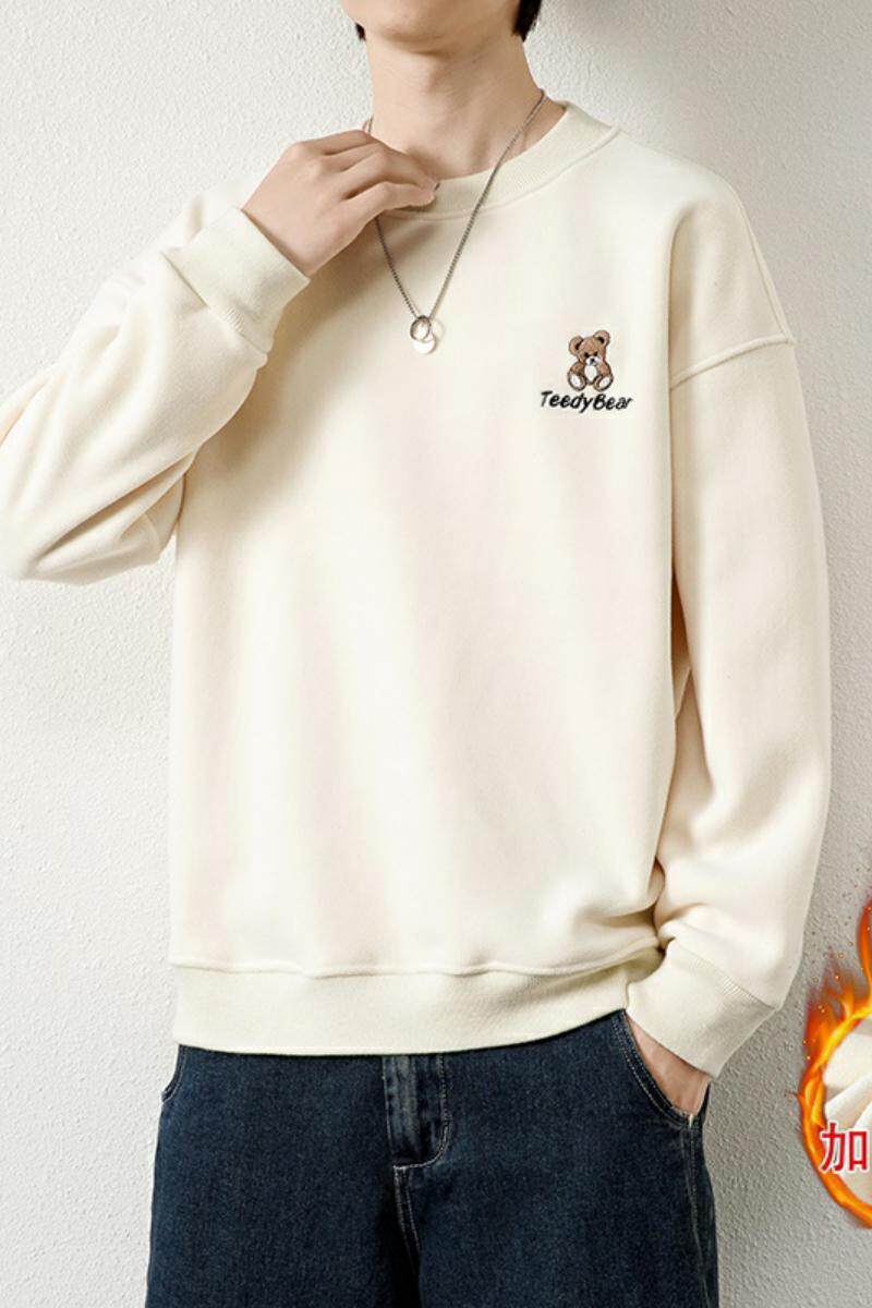 75608-P60卫衣男士冬季加厚保暖宽松双面摇粒绒长袖t恤ins潮牌,男装卫衣,电商D310（原电商305）