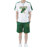 83672-P65欧货短袖t恤休闲套装男潮牌2024夏季新款男士短裤两件套，男装T恤，电商D310B