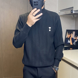 5303-特P55男士韩版修身毛衣秋冬季韩版半高领打底线衣针织衫男款，男装针织衫/毛衣，电商D310B