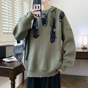 84661-P60 秋冬新款休闲毛衣男长袖针织衫图片