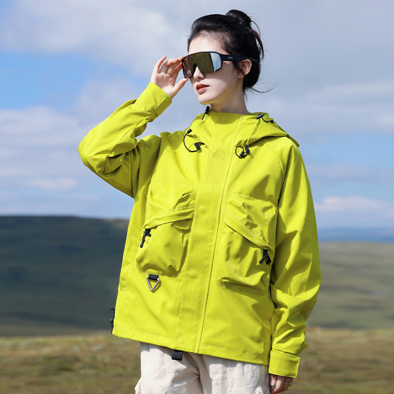 JK582-特P75冲锋衣男秋冬防风防水登山服棉外衣女款情侣夹克外套,男装夹克,电商D310B