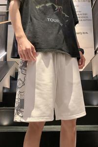 51060-P33夏季男士小熊短裤裤休闲裤子潮牌棉质情侣款短图片