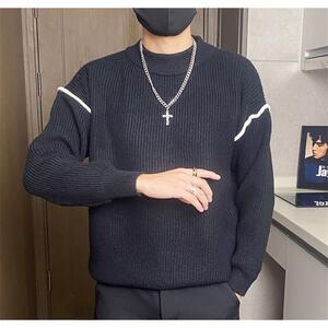 M8309-特P58毛衣男打底衫内搭线衣秋冬季新款痞帅气针织衫图片