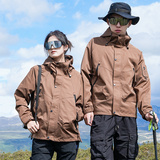 JK581-特P80冲锋衣外套连帽男款户外登山防风防水女夹克，男装夹克，电商D310B